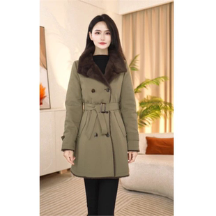 2025新款今年流行爆款秋冬中长款女毛呢气质外套保暖时尚女士外套