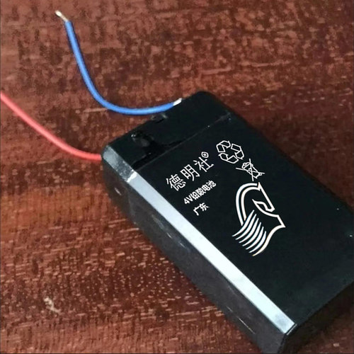 匹配久量康铭雅格头灯电蚊拍照明设备配件等方块型4V常规铅酸电池