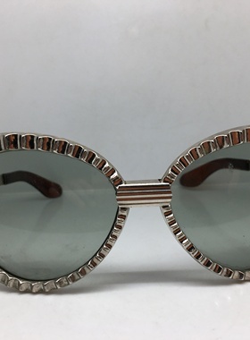 Vintage Jackio 中古60年代末银色塑钢太阳镜墨镜玻璃镜片法国