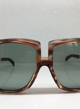 vintage 70年代手工板材大框太阳镜墨镜玻璃镜片意大利产