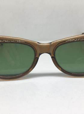 中古六七十年代手工板材女士太阳眼镜玻璃镜片墨镜