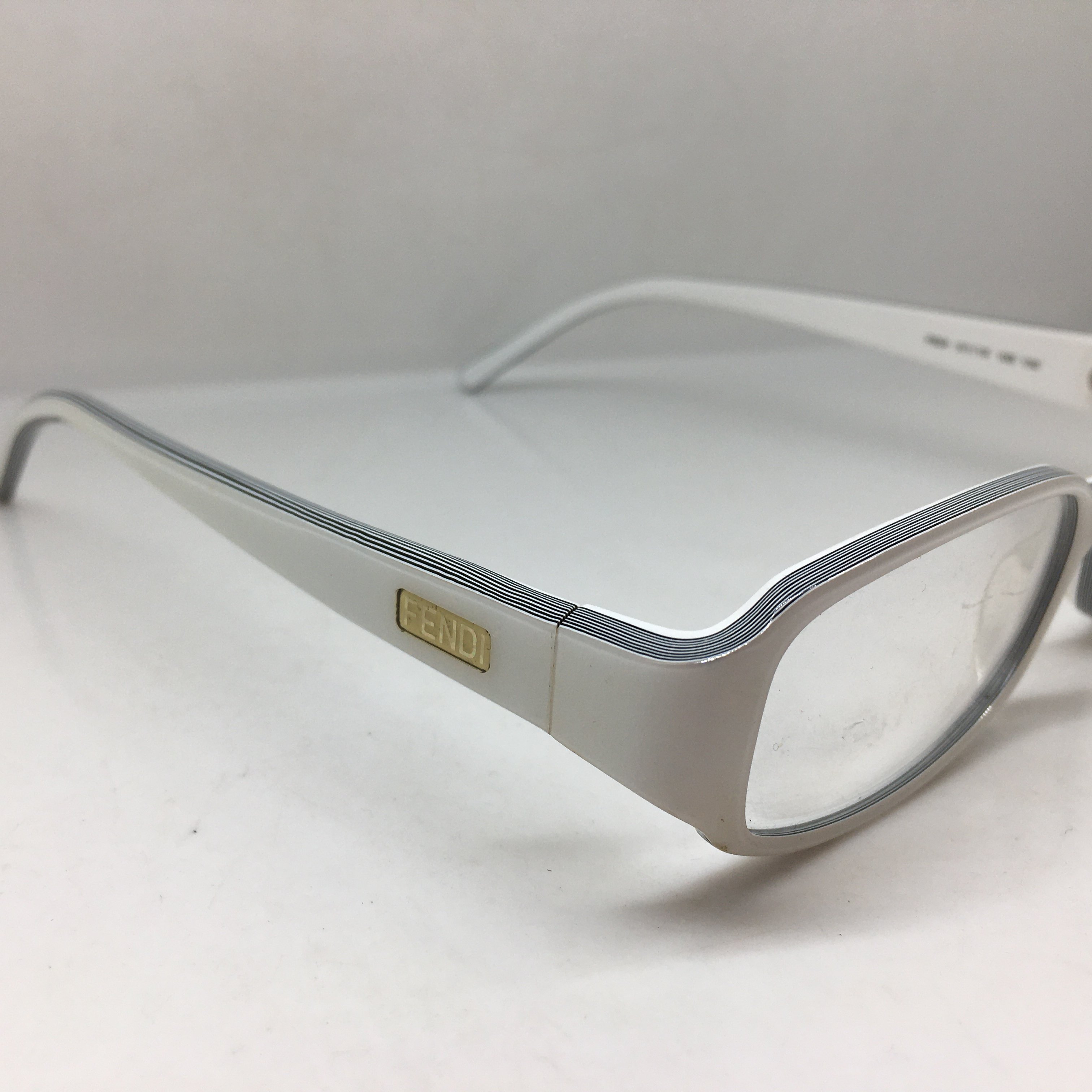 中古 白色板材F624小框眼镜架女近视镜框意大利产