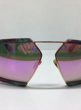 E8504S EJE Optico Sistema手工彩色个性金色框太阳镜不规则几何