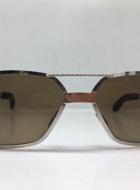 vintage 70年代ECHTENIA 银色大框太阳镜玻璃镜片墨镜德国产