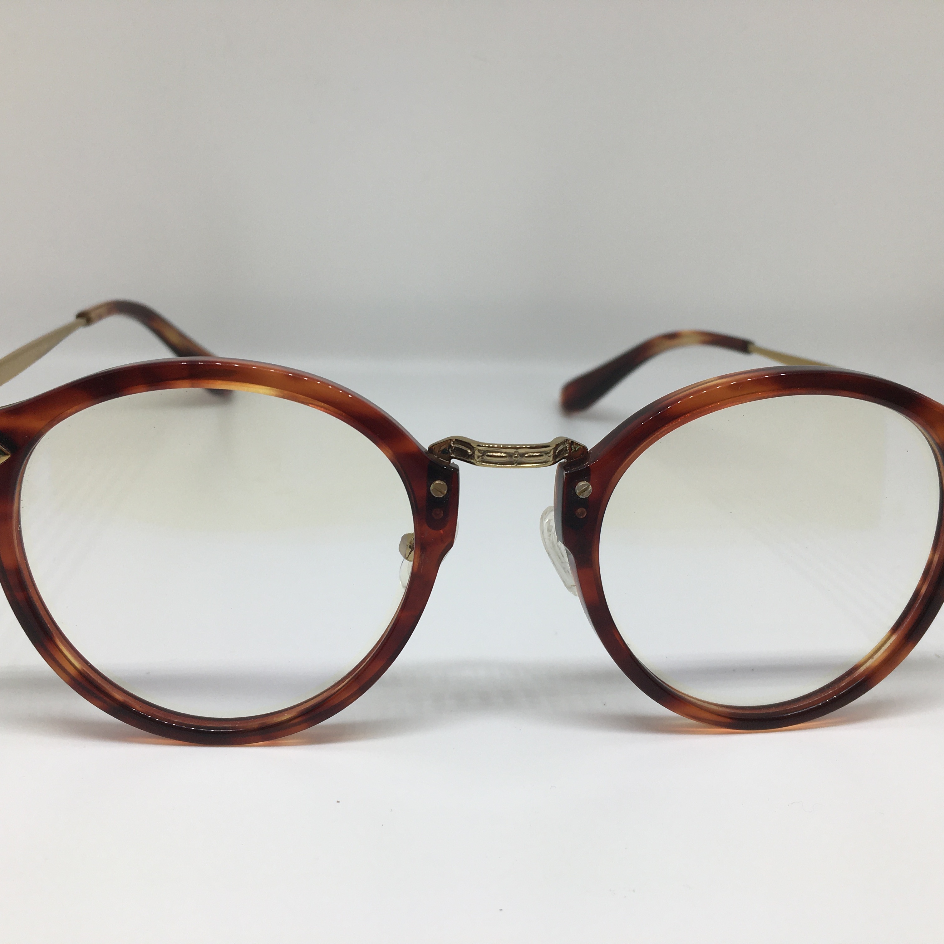 p3造型玳瑁色板材复古桃形框眼镜男女通用平面镜