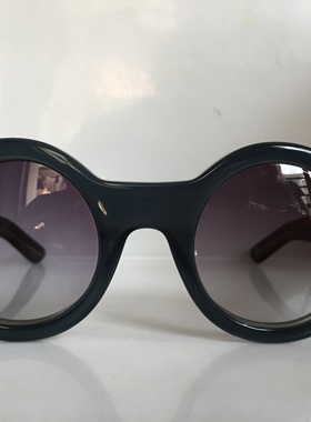 The Mask Michael Fallon手工透明灰蓝色板材复古圆框板材太阳镜