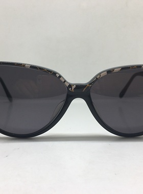 八十年代手工板材Fredo黑色蝶形猫眼太阳镜墨镜