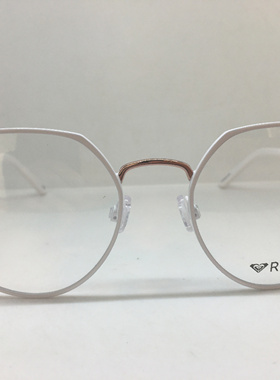 ROXY 合金复古框眼镜白色眼镜架女