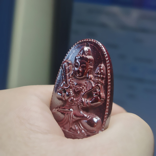 灵藏朱砂原石吊坠本命佛挂件男女款原矿辰砂项链湘西原产马本命年