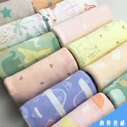 Cotton đôi đan vải cotton bé phim hoạt hình bé vải vừa khít mềm mại một lớp vải đàn hồi túi - Vải vải tự làm