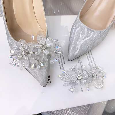 鞋花可拆卸卡扣diy婚鞋饰品穿搭