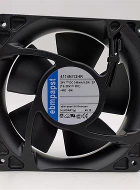 新款ebmpapst TYP 4114N/12HR 24V 345mA 8.3W 12038金属轴流风机