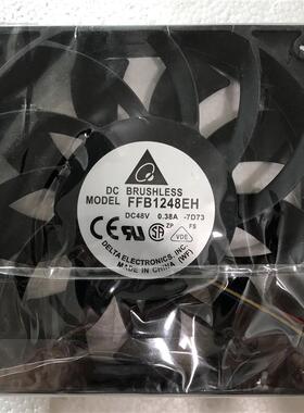 全新台达FFB1248EH 48V 0.38A 12025 12CM 加压风扇 四线变频器风
