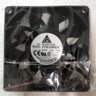 全新台达FFB1248EH 48V 0.38A 12025 12CM 加压风扇 四线变频器风