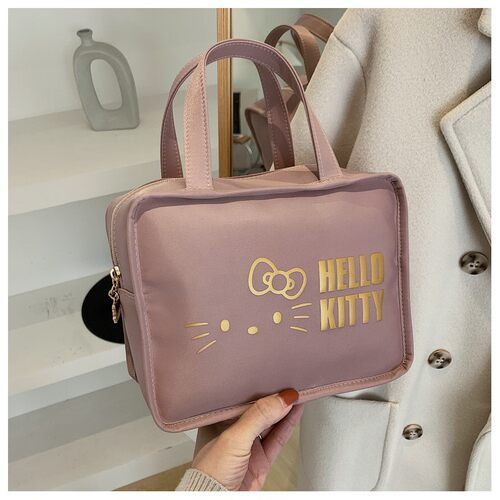 手提大容量化妆包雾花多功能kt