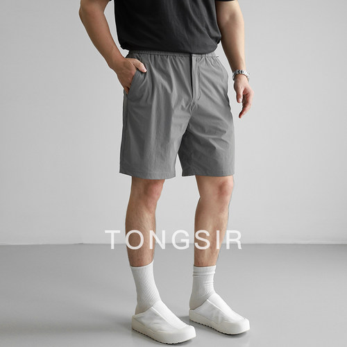 TONGSIR夏季防泼水速干男短裤