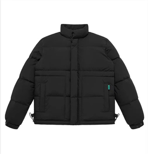 2023冬男士 GX1 联名立领羽绒服背后反光字母保暖白鸭绒外套B1X06