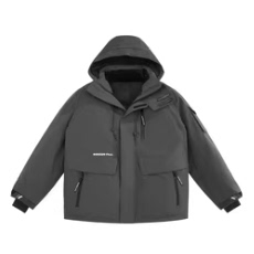 (鸟)冬季男士三防面料冲锋衣羽绒服御寒户外工装大口袋C4139/G2-8