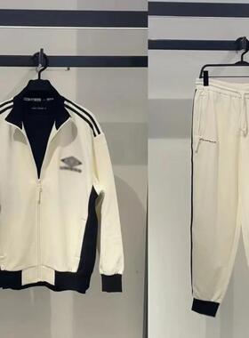 商场款2024秋男士联名运动套装时尚立领拉链开衫卫衣卫裤C4B11/A6