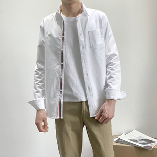 入秋浮力~质感出众~秋季男士商务休闲百搭牛津纺衬衫长袖衬衣 G10