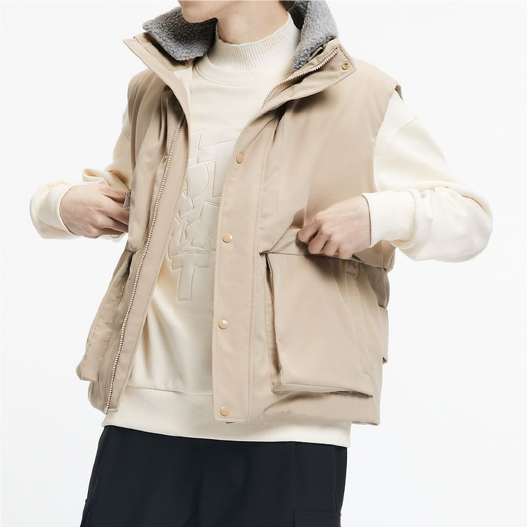 G家冬季男士工装羽绒背心时尚美式机能风潮流羽绒马甲9002I/J2