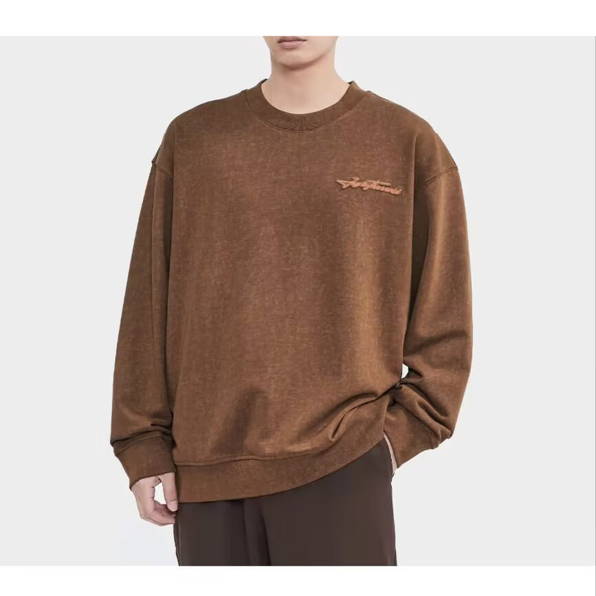 商场款秋男士彩色层叠字母印花卫衣休闲圆领上衣01970/T12