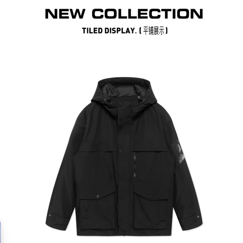 瑕疵~冬季男士休闲生活系列连帽羽绒服机能风保暖外套1032K/GX3