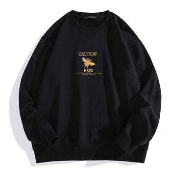 （鸟）秋季男士圆领卫衣时尚小蜜蜂刺绣宽松套头休闲外套P4314/J5