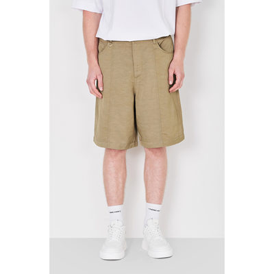 商场款夏季男士简约利落宽松休闲五分短裤纯色百搭短裤62180/N6