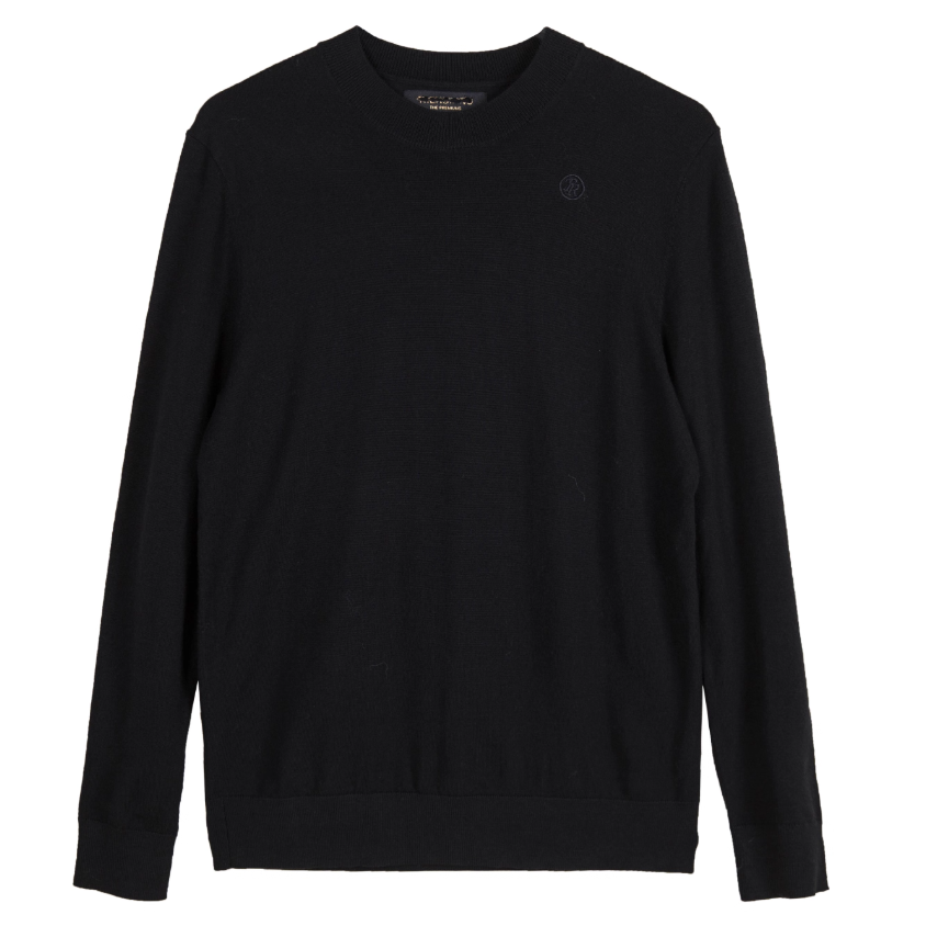 商场款秋冬季男圆领绵羊毛针织衫打底薄款保暖毛衣35040/X3