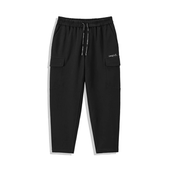 鸟 潮B4252 春季 休闲工装 腰部抽绳宽松锥形直筒裤 男士 长裤 D10