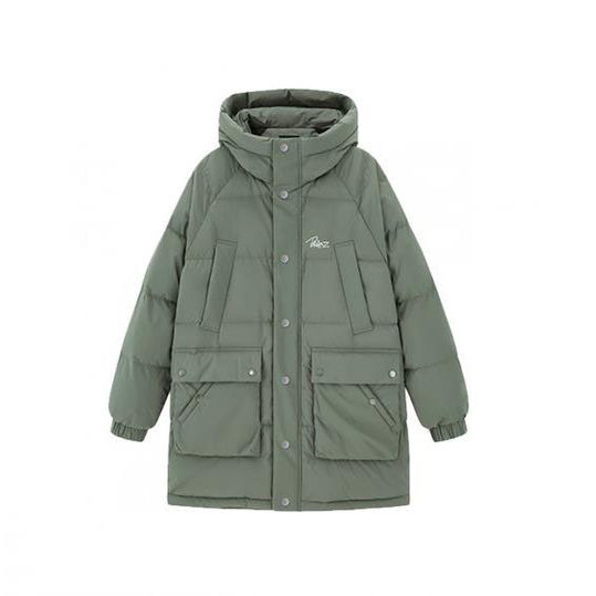 瑕疵鸟家男保暖工装连帽羽绒服