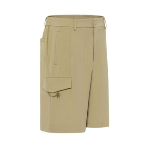 潮61150 夏季 风金属链条宽松休闲五分短裤 简约百搭工装 男士