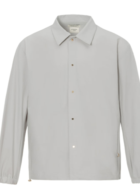 商场款秋季男士休闲简约百搭尖领抽绳暗扣宽松夹克92460/X6