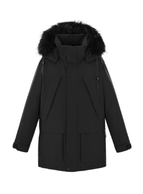 极寒系列~(鸟)冬季男士中长款羽绒服貉子毛领三防厚外套B4525/G3