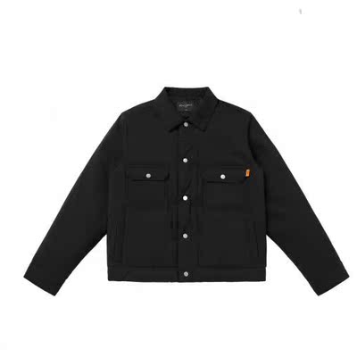 冬季男士轻薄保暖衬衫式羽绒夹克