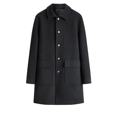 秋冬新款男士中长款保暖毛呢大衣