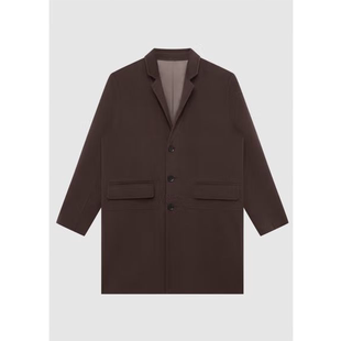 柜价1899~G家秋冬男简约中长款双面绵羊毛大衣呢子外套6013J/G13