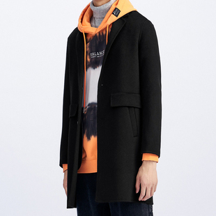 绵羊毛大衣外套6733K G家冬季 休闲宽松口袋长款 时尚 G11 男士