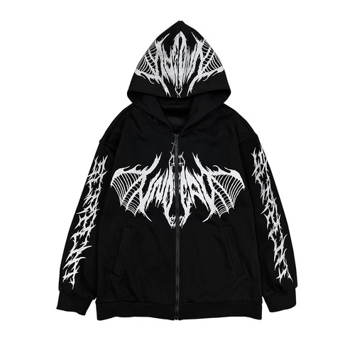 原创设计常规棉图腾短外套