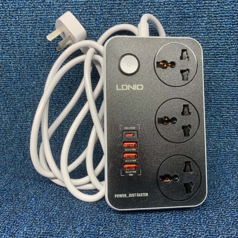 推荐PD快充QC38W快充接线板排插多功能插座万能插3USB加typeC口