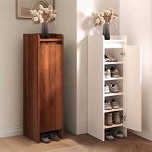 实木小户型鞋柜门口楼道防尘小尺寸单门鞋架家用玄关柜多层收纳柜