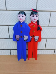 新款金童玉女成品童子童女纸质款精品男女娃娃多种颜色可订厂家