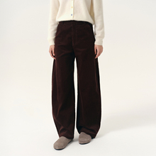 NANCYLILI 25秋冬新品立体灯芯绒休闲裤女秋冬镰刀裤御寒修腿神裤