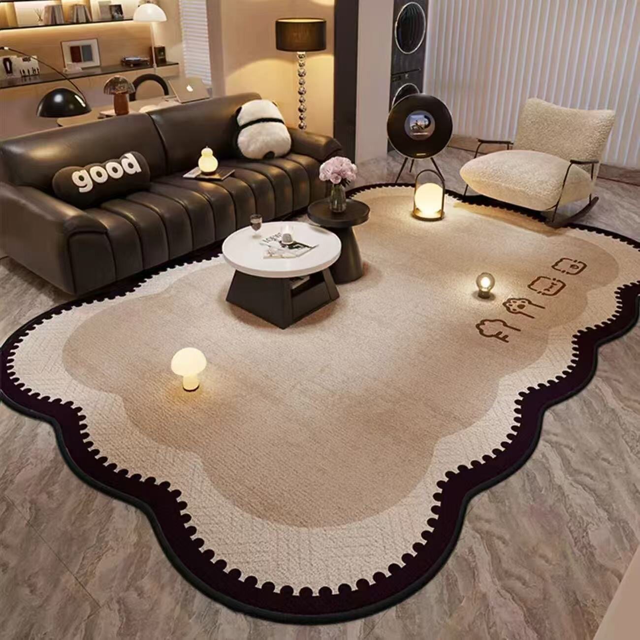 Carpet living room 2026 new style, no need to wash, washable, home bedroom, bedside pad, light luxury and high-end coffee table, sofa carpet thumbnail 3