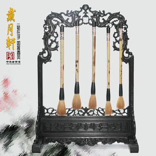 纯冬狼毫提笔 新笔为散锋状 金文钟鼎文石鼓隶行楷行书魏碑行书 冬狼毫提笔 写意花鸟泼墨 纯狼毫短锋笔 湖笔