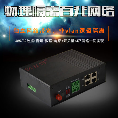 百兆光端机创立信物理隔离