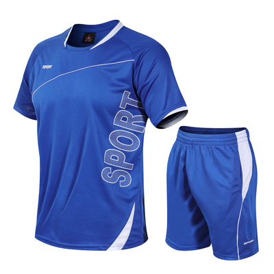 夏季新款休闲运动套装男士速干衣跑步健身宽松休闲运动服男aD3701