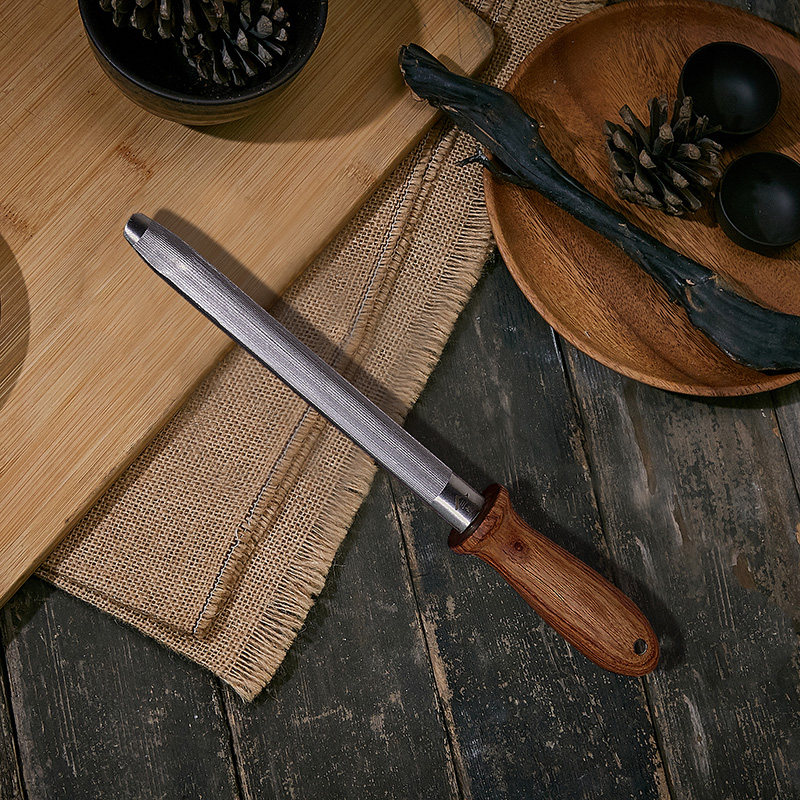 周家刀专业德国细纹家用屠夫磨刀棒棍快速神器磨刀器磨刀石磨石