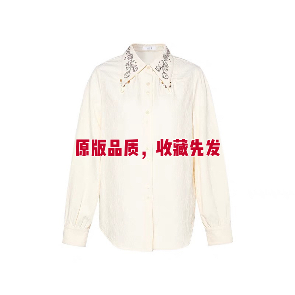 2025新款秋冬女艺术生设计氛围感宽松度假休闲小众百搭衬衫